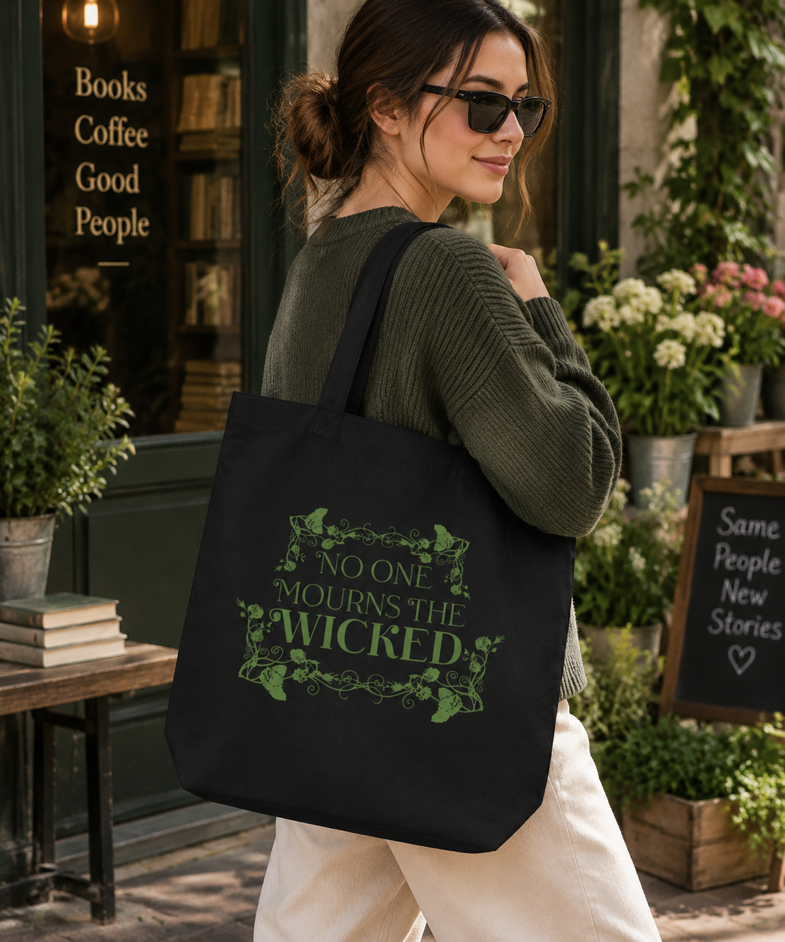 Theatre Kid No One Mourns Wicked Organic Cotton Tote Bag Theatre Gift