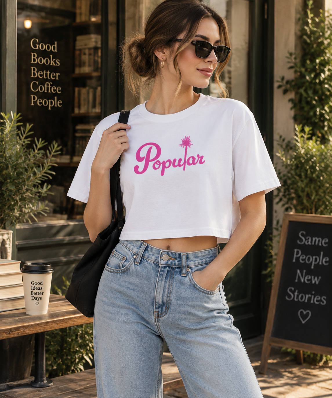 Theatre Kid Popular Women’s Crop Top | Theatre Inspired Graphic Shirt