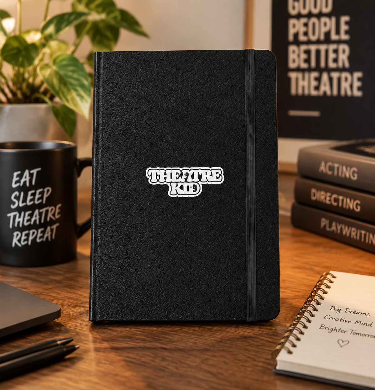 Theatre Kid Hardcover Notebook | Lined Journal for Actors Performers & Creative Notes