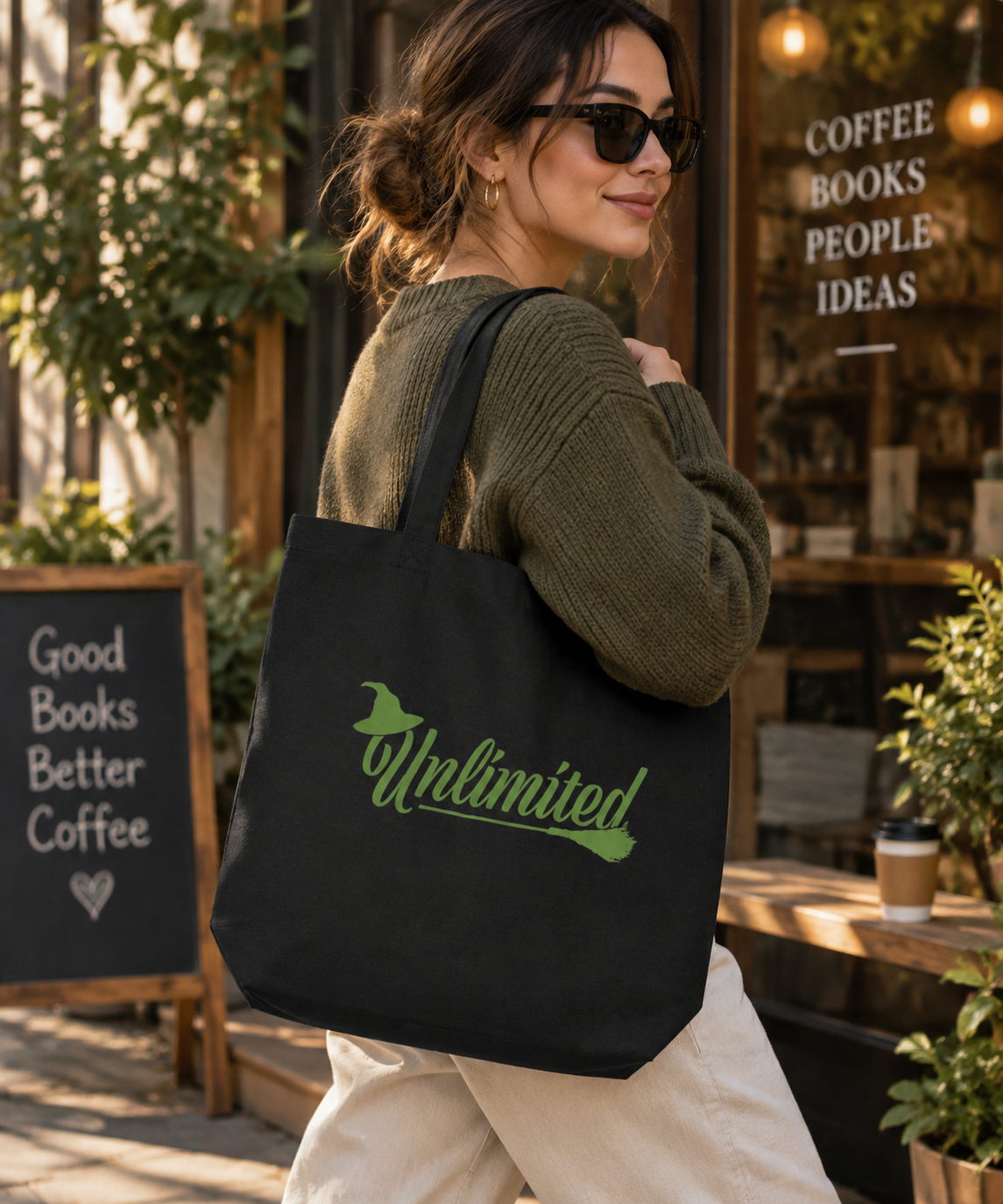 Theatre Kid Unlimited Organic Cotton Tote Bag | Defy Gravity Collection Theatre Gift