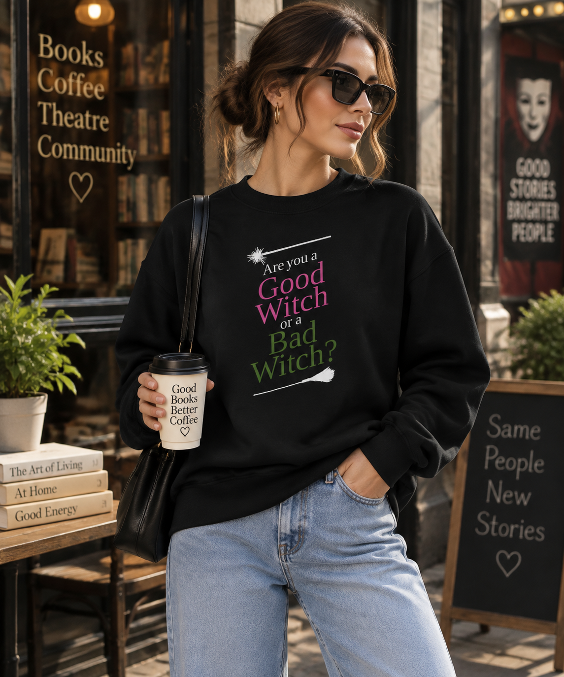 Theatre Kid Good Witch or Bad Witch Unisex Sweatshirt | Theatre Graphic Crewneck