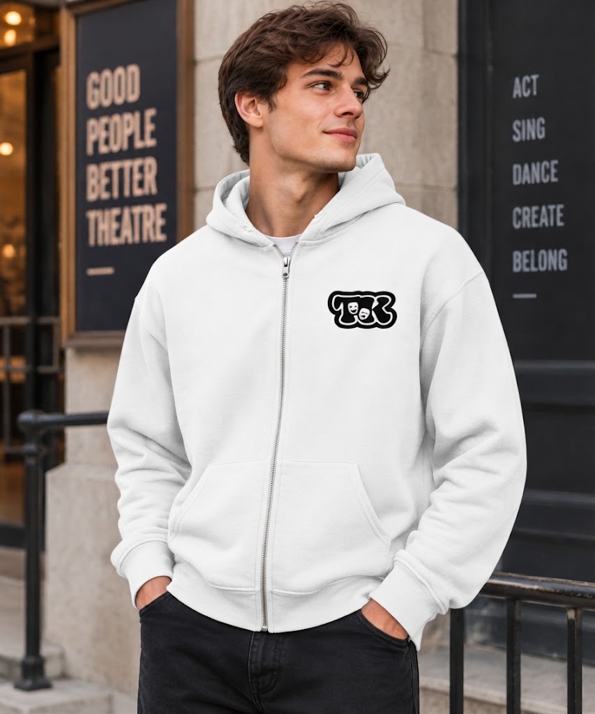TK Heavy Blend Zip Hoodie | Premium Fleece Full Zip Hoodie for Theatre Performers